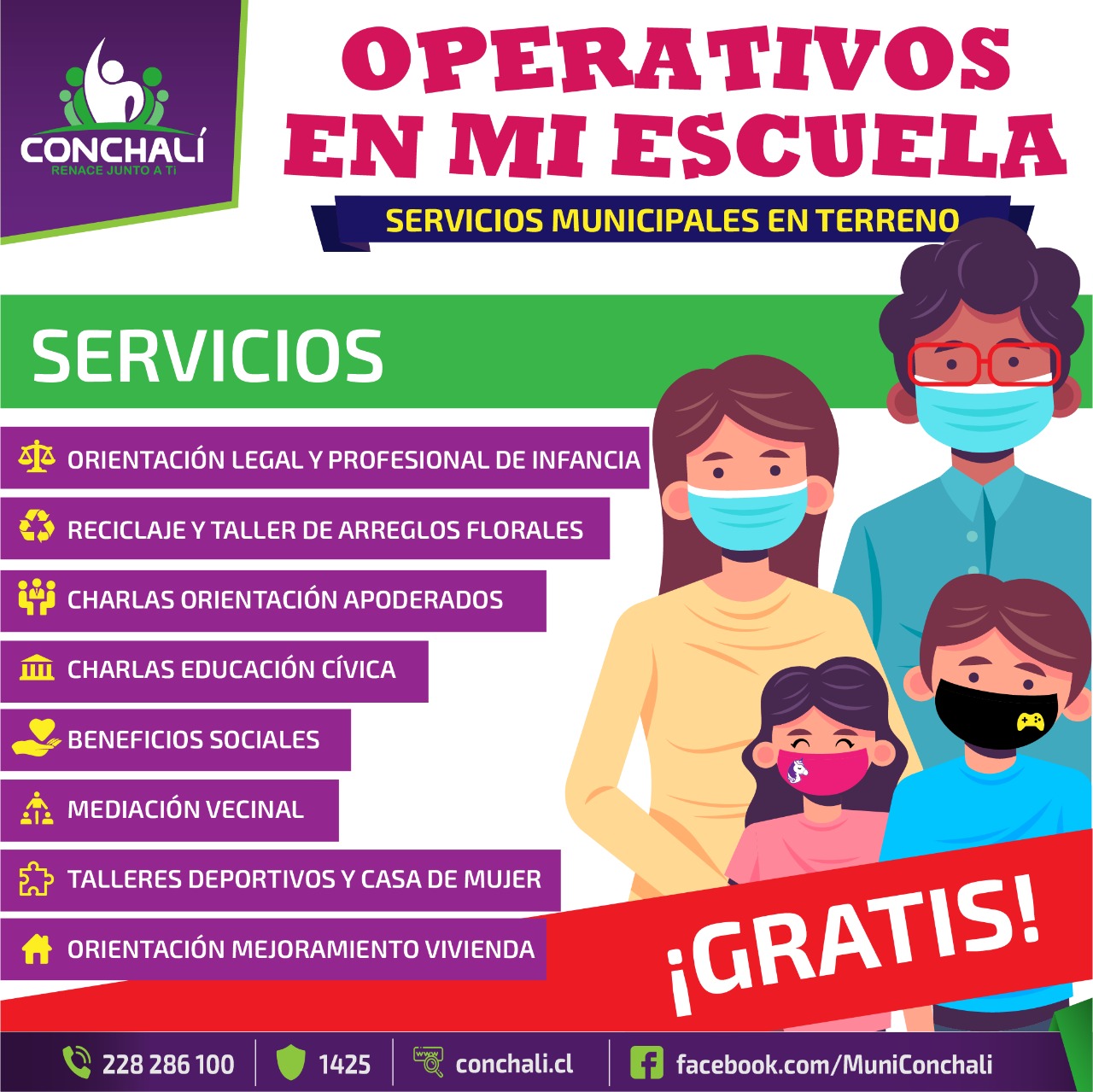 “OPERATIVOS EN MI ESCUELA” OFRECE SERVICIOS MUNICIPALES GRATIS EN TU BARRIO